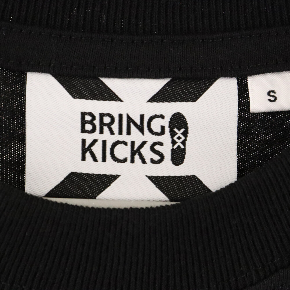 BRING KICKS ブリングキックス オリジナルロゴ ハイソックス ブラック