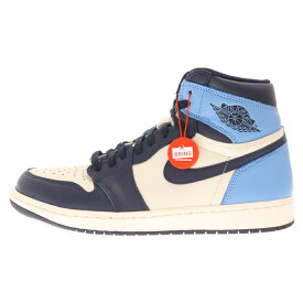 NIKE(ナイキ) サイズ:27.5cm AIR JORDAN1 RETRO HIGH OG OBSIDIAN UNIVERSITY BLUE 555088-140 エアジョーダン1ハイ レトロスニーカー オブシディアン ブルー US9.5/27.5cm【中古】【程度A】【カラーブルー】【取扱店舗名古屋】