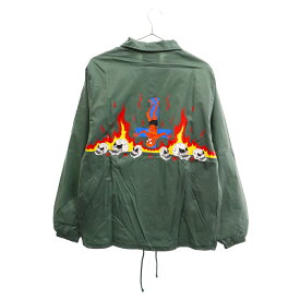 WACKO MARIA(ワコマリア) サイズ:M 24SS NECKFACE / COACH JACKET ネックフェイス コーチジャケット グリーン【新古品/中古】【程度S】【カラーグリーン】【取扱店舗名古屋】