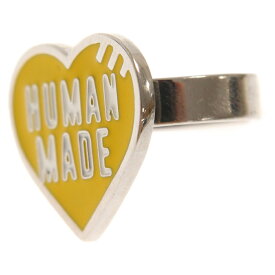 HUMAN MADE(ヒューマンメイド) サイズ:15.5号 22SS HEART RING Pink ロゴ ハート リング ハートリング 指輪 イエロー 15号【中古】【程度B】【カラーイエロー】【取扱店舗名古屋】