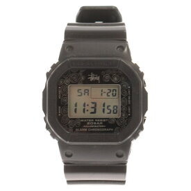 CASIO G-SHOCK(カシオ ジーショック) ×STUSSY 25周年 記念モデル 25TH ジーショック ステューシー コラボ ダブルネーム デジタル スクエアフェイス 腕時計 DW-5000ST ブラック【中古】【程度A】【カラーブラック】【取扱店舗BRING福岡天神店】