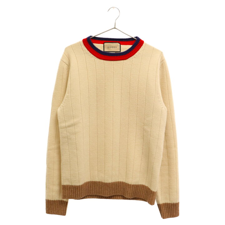 楽天市場】GUCCI(グッチ) サイズ:S 23SS カシミヤウール リブクルー 