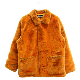 SUPREME(シュプリーム) サイズ:M 21AW2-Tone Faux Fur Shop Coat GORE-TEX 2トーン フェイク ファー ショップ コート ゴアテックス オレンジ【中古】【程度B】【カラーオレンジ】【オンライン限定商品】