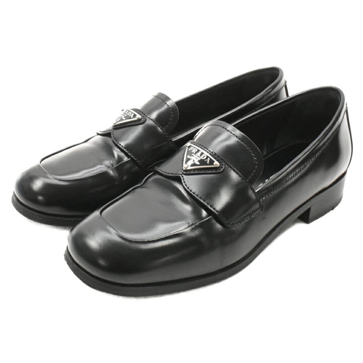 楽天市場】PRADA(プラダ) サイズ:36.5 ブラッシュドレザー ローファー 