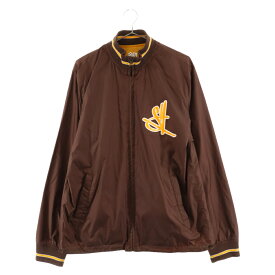 STUSSY(ステューシー) サイズ:MD 00s リバーシブルナイロントラックジャケット ブラウン/イエロー【中古】【程度B】【カラーブラウン】【オンライン限定商品】