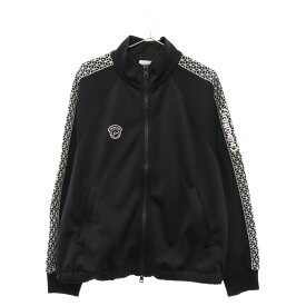 MONCLER(モンクレール) サイズ:M 21AW×GENIUS FRAGMENT MAGLIA CARDIGAN F209U8G70710 幾何学サイドステッチ ジップトラックジャケット ジャージ ブラック【中古】【程度A】【カラーブラック】【オンライン限定商品】