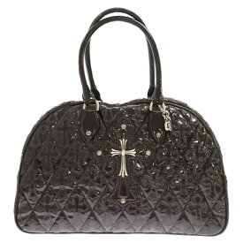 CHROME HEARTS(クロムハーツ) サイズ:ミディアム CH CRS LG Gym Bag Cemetery Cross ラージ CHクロス セメタリークロスパッチ ミディアム ジムバッグ ボストンバッグ【中古】【程度A】【カラーブラウン】【取扱店舗BRING心斎橋店】