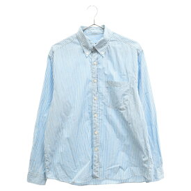 SOPHNET.(ソフネット) サイズ:S 23AW B.D SHIRT ボタンダウンストライプ長袖シャツ インディゴ SOPH-232004【中古】【程度B】【カラーブルー】【オンライン限定商品】