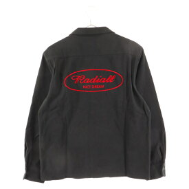 RADIALL(ラディアル) サイズ:M 18AW 背面刺繍 オープンカラー長袖シャツ RAD-18AW-SH008 ブラック【中古】【程度B】【カラーブラック】【オンライン限定商品】
