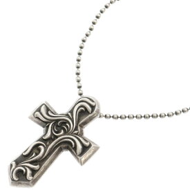 CHROME HEARTS(クロムハーツ) サイズ:ラージ VULCAN CROSS LARGE バルカンクロス ラージ レザーブレード シルバー ネックレス【中古】【程度B】【カラーシルバー】【取扱店舗新宿】