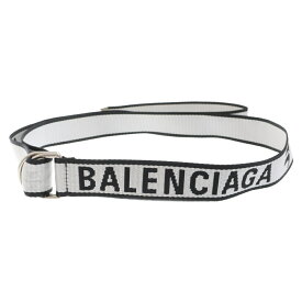 BALENCIAGA(バレンシアガ) D RING BELT 703137 Dリングベルト ブラック/ホワイト【中古】【程度B】【カラーブラック】【取扱店舗BRING渋谷ANNEX店】