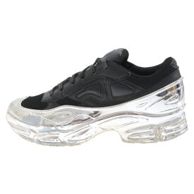 adidas(アディダス) サイズ:25.0cm ×RAF SIMONS RS OZWEEGO EE7944 ラフシモンズ オズウィーゴ ローカットスニーカーー シューズ ブラック/シルバー US7/25cm【中古】【程度B】【カラーブラック】【オンライン限定商品】