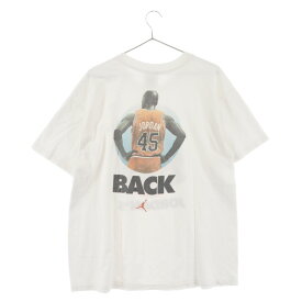 NIKE(ナイキ) サイズ:L 90s ヴィンテージ ジョーダンプリント半袖カットソー Tシャツ ホワイト【中古】【程度B】【カラーホワイト】【取扱店舗BRING KICKS】