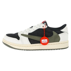 NIKE(ナイキ) サイズ:24.5cm ×Travis Scott WMNS AIR JORDAN 1 LOW OG Medium Olive トラヴィススコット ウィメンズ エアジョーダン1 ローカットスニーカー DZ4137-106 US7.5/24.5cm【中古】【程度A】【カラーマルチカラー】【取扱店舗BRING梅田茶屋町店】