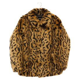 WACKO MARIA(ワコマリア) サイズ:M 18AW LEOPARD FUR COACH JACKET レオパードファーコーチジャケット ブラウン【中古】【程度A】【カラーブラウン】【オンライン限定商品】