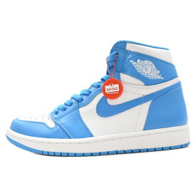 NIKE(ナイキ) サイズ:US9.5/27.5cm AIR JORDAN1 RETRO HIGH UNC エアジョーダン1 ノースカロライナ ハイカットスニーカー ブルー/ホワイト US9.5/27.5cm 555088-117【新古品/中古】【程度S】【カラーブルー】【取扱店舗BRING KICKS】