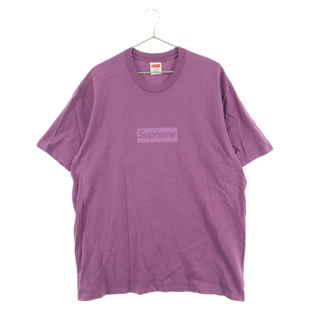 SUPREME(シュプリーム) サイズ:L 23SS Tonal Box Logo Tee Dusty Purple トーナル ボックスロゴ 半袖Tシャツ パープル【中古】【程度B】【カラーパープル】【取扱店舗BRING THRIFT CLOSET】：ブランド買取・販売 BRING