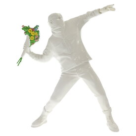 MEDICOM TOY(メディコムトイ) 16年製 BANKSY FLOWER BOMBER バンクシー フラワーボンバー フィギュア 人形 ホビー ホワイト【中古】【程度B】【カラーホワイト】【取扱店舗BRING仙台店】