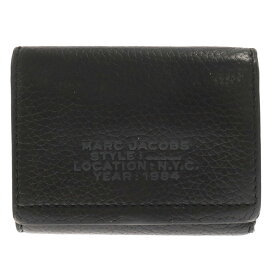 MARC JACOBS(マークジェイコブス) THE LEATHER MEDIUM TRIFOLD ザ ミディアム トライフォールド 三つ折り財布 ブラック S132L01RE22-001【中古】【程度B】【カラーブラック】【オンライン限定商品】