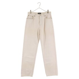 BALENCIAGA(バレンシアガ) サイズ:S 22AW PULL-UP LARGE BAGGY JEANS ラージ バギージーンズ デニムパンツ アイボリー 662754 TAP04【中古】【程度A】【カラーホワイト】【オンライン限定商品】