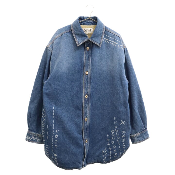 楽天市場】LOEWE(ロエベ) サイズ:48 21AW Printed Oversize Denimshirt 