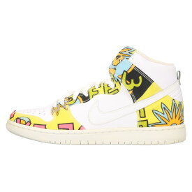 NIKE SB(ナイキエスビー) サイズ:US9.5/27.5cm DUNK HIGH PRM DLS SB QS DE LA SOUL ダンクハイ デラソウル ハイカットスニーカー 748751-177 US9.5/27.5cm ホワイト/マルチ【中古】【程度B】【カラーホワイト】【取扱店舗BRING THRIFT CLOSET】