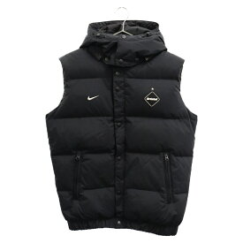 NIKE(ナイキ) サイズ:L ×mastermind JAPAN DOWN VEST×マスターマインドジャパン ロゴフーディダウンベスト ブラック 534629-010【中古】【程度A】【カラーブラック】【オンライン限定商品】