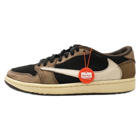 NIKE(ナイキ) サイズ:29.0cm ×TRAVIS SCOTT AIR JORDAN 1 LOW OG SP-T トラビススコット エアジョーダン1 ローカットスニーカー US11/29cm CQ4277-001 ブラウン【中古】【程度B】【カラーブラウン】【取扱店舗BRING福岡天神店】