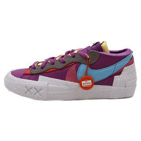 NIKE(ナイキ) サイズ:28.0cm ×SACAI×KAWS BLAZER LOW サカイ カウズ ブレーザー ローカットスニーカー パープル US10 DM7901-500【新古品/中古】【程度S】【カラーパープル】【オンライン限定商品】
