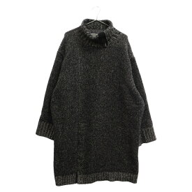 Yohji Yamamoto POUR HOMME(ヨウジヤマモト プールオム) サイズ:3 21AW COLLAR OPEN TURTLE HX-K04-185 カラーオープンタートル ネック ニット セーター グレー【中古】【程度A】【カラーグレー】【オンライン限定商品】