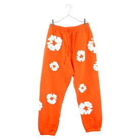 DENIM TEARS(デニムティアーズ) サイズ:L 23AW FLOWER PRINT SWEAT PANTS フラワープリント スウェットパンツ オレンジ【新古品/中古】【程度S】【カラーオレンジ】【取扱店舗BRINGアメリカ村店】