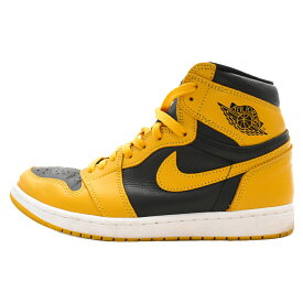 NIKE(ナイキ) サイズ:28.0cm AIR JORDAN1 RETRO HIGH OG Pollen エアジョーダン1 ハイカットスニーカー パラン イエロー/ブラック US10/28cm 555088-701【中古】【程度B】【カラーイエロー】【取扱店舗BRING THRIFT CLOSET】