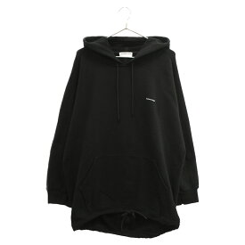 BALENCIAGA(バレンシアガ) サイズ:S 17SS 小文字ロゴプリント ドローコード付き プルオーバーパーカー ブラック 481985 TTK14【中古】【程度A】【カラーブラック】【取扱店舗BRING梅田茶屋町店】