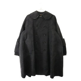 tricot COMME des GARCONS(トリコ コム デ ギャルソン) サイズ:XS フラワー ステンカラー コート ブラック 花柄 ブラック GR-C009【中古】【程度A】【カラーブラック】【オンライン限定商品】