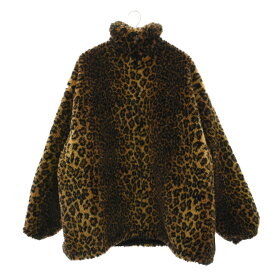 BALENCIAGA(バレンシアガ) サイズ:34 Beige Leopard Zip-Up Jacket ベージュレオパード ジップアップファージャケット 622957 TLQ14 レディース ブラウン【中古】【程度A】【カラーブラウン】【取扱店舗BRING福岡天神店】