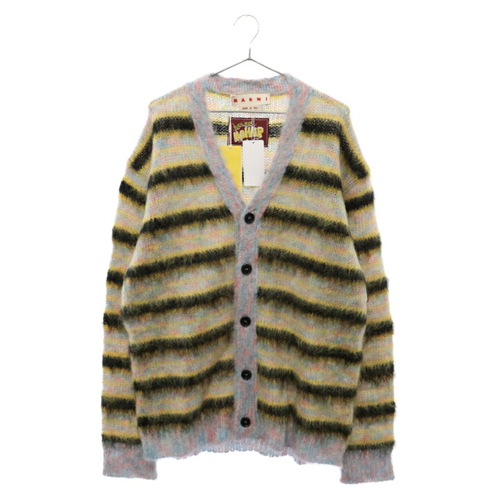 楽天市場】MARNI(マルニ) サイズ:50 23AW L/SV-NECK MOHAIR CARDHIGAN  