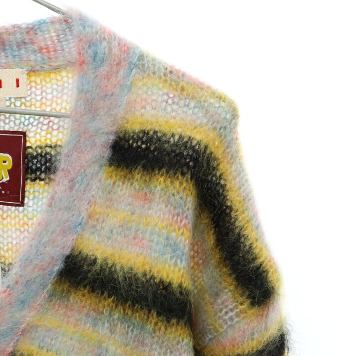 楽天市場】MARNI(マルニ) サイズ:50 23AW L/SV-NECK MOHAIR CARDHIGAN  