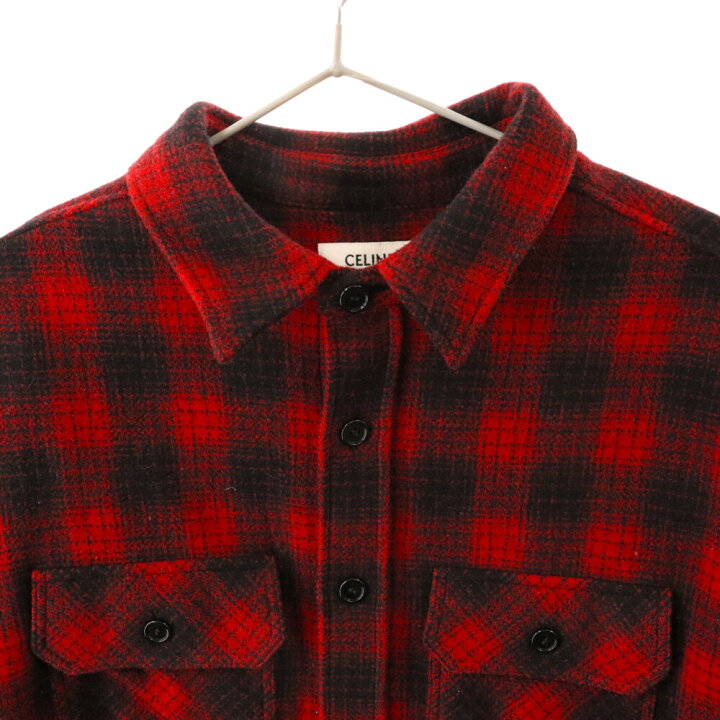 楽天市場】CELINE(セリーヌ) サイズ:39 22AW Loose Lumberjack Shirt 