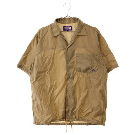 THE NORTH FACE PURPLE LABEL(ノースフェイスパープルレーベル) サイズ:M × nanamica Nylon Ripstop H/S Shirt ナナミカ ナイロン リップ ストップ 半袖シャツ ベージュ NT3017N【中古】【程度A】【カラーベージュ】【取扱店舗BRING THRIFT CLOSET】