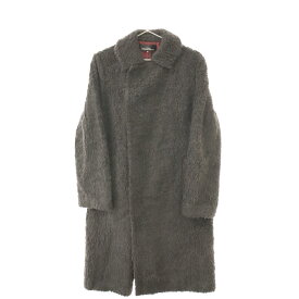 robe de chambre COMME des GARCONS(ローブドシャンブル コムデギャルソン) ステンカラー ボア ダブル ロング コート ブラック RC-100120【中古】【程度B】【カラーブラック】【オンライン限定商品】