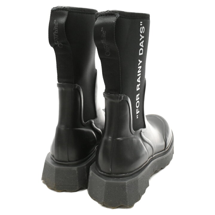 楽天市場】OFF-WHITE(オフホワイト) サイズ:38 RUBBER RAIN BOOT 