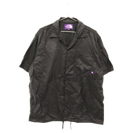 THE NORTH FACE PURPLE LABEL(ノースフェイスパープルレーベル) サイズ:M × nanamica Nylon Ripstop H/S Shirt ナナミカ ナイロン リップ ストップ 半袖シャツ ブラック NT3017N【中古】【程度A】【カラーブラック】【取扱店舗BRING THRIFT CLOSET】