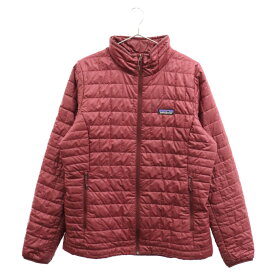 PATAGONIA(パタゴニア) サイズ:L 20AW NANO PUFF JACKET ナノ パフ ワンポイントロゴ ダウンジャケット バーガンディー レディース 84217【中古】【程度B】【カラーレッド】【オンライン限定商品】