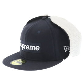 SUPREME(シュプリーム) サイズ:7 1/2 21AW ×New Era Earflap Box Logoニューエラ イヤーフラップ ボックスロゴ キャップ 7 1/2 ブラック/ホワイト【新古品/中古】【程度S】【カラーブラック】【取扱店舗BRING仙台店】