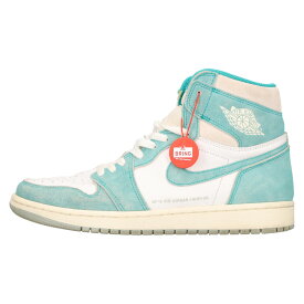 NIKE(ナイキ) サイズ:27.5cm AIR JORDAN 1 RETRO HIGH OG TURBO GREEN 555088-311 エアジョーダン1 ターボグリーン ハイカットスニーカー ライトブルー/ホワイト US9.5/27.5cm【中古】【程度A】【カラーブルー】【取扱店舗BRING KICKS】