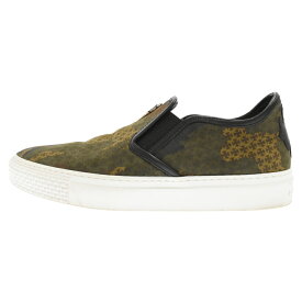 CHROME HEARTS(クロムハーツ) サイズ:40 SLIP ON CAMO CALF CHプラスレザーパッチ ダガー付 レザースニーカー スリッポン カーキ【中古】【程度A】【カラーグリーン】【取扱店舗BRING福岡天神店】