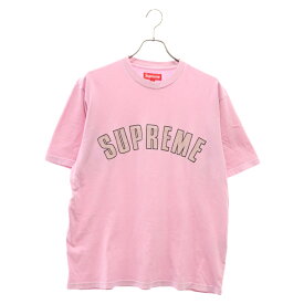 SUPREME(シュプリーム) サイズ:M 24SS Cracked Arc S/S Top クラックド アーチロゴ エスエス トップ 半袖 Tシャツ カットソー ピンク【中古】【程度B】【カラーピンク】【取扱店舗BRING心斎橋店】