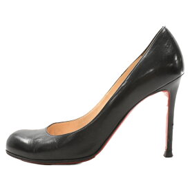 CHRISTIAN LOUBOUTIN(クリスチャンルブタン) サイズ:39 1/2 レザーパンプス ハイヒール ブラック レディース【中古】【程度B】【カラーブラック】【オンライン限定商品】