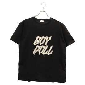 CELINE(セリーヌ) サイズ:M 22AW BOY DOLLラインストーン ロゴプリント 半袖Tシャツ ブラック 2X59C671Q【中古】【程度A】【カラーブラック】【取扱店舗BRING心斎橋店】