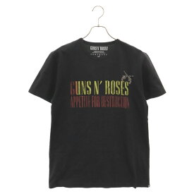 roarguns(ロアーガンズ) サイズ:3 Guns N' Roses PISTOL PRINT TEE フロントプリント半袖Tシャツ カットソー ブラック 18MGT-15【中古】【程度A】【カラーブラック】【オンライン限定商品】